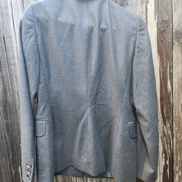 Authentic Burberry Classic Notch Collar Wool Flannel Blazer